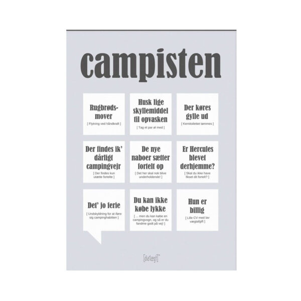 PLAKAT 'CAMPISTEN' Dialægt