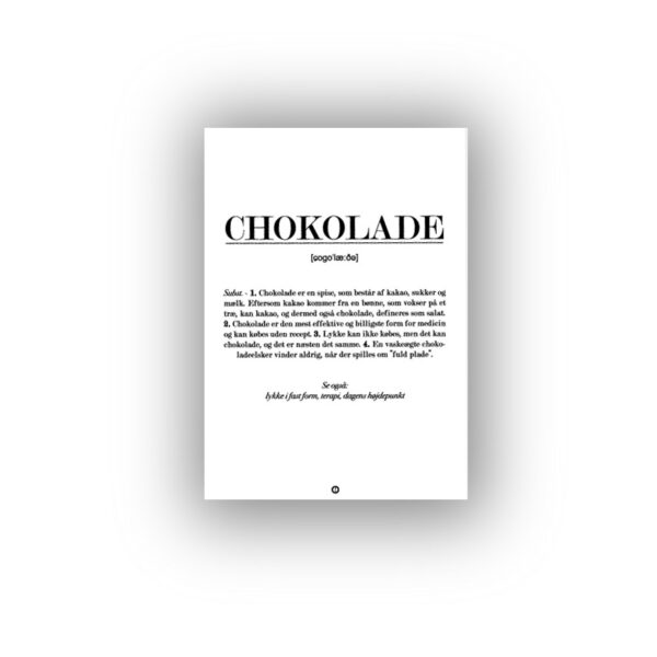 CHOKOLADE Dialægt