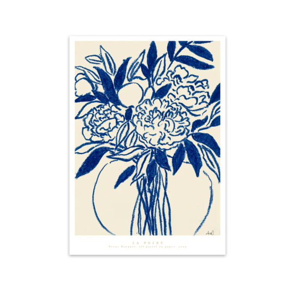 PEONY BOUQUET  A3 29,7X43 Poster & Frame