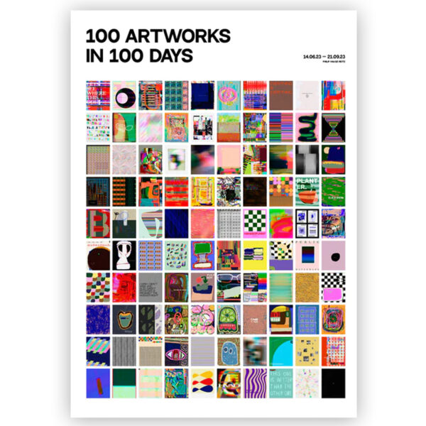 100 ARTWORKS IN 100 DAYS Poster & Frame