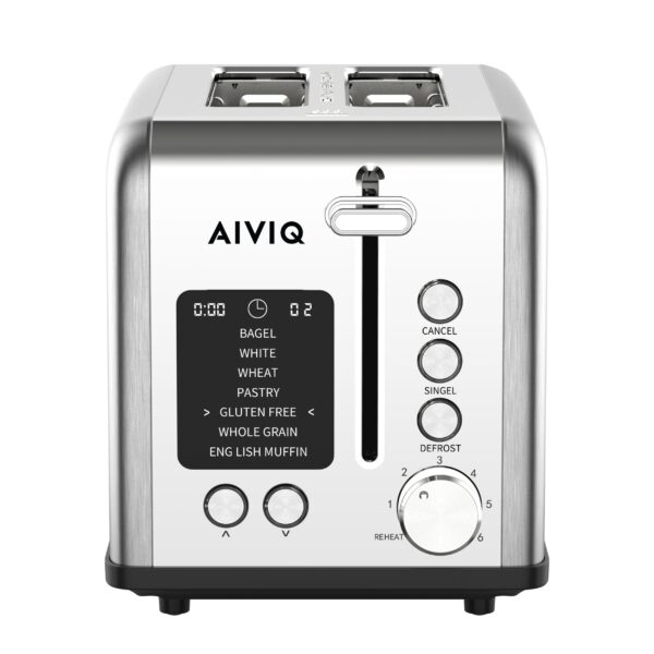 AIVIQ SmartToast Pro 2S Brødrister 2 Skiver - ABT-241 - Rustfrit stål AIVIQ