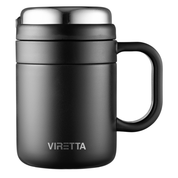 Viretta Premium Kaffe & Te Termokop til rejse - Sort - 500ml Viretta