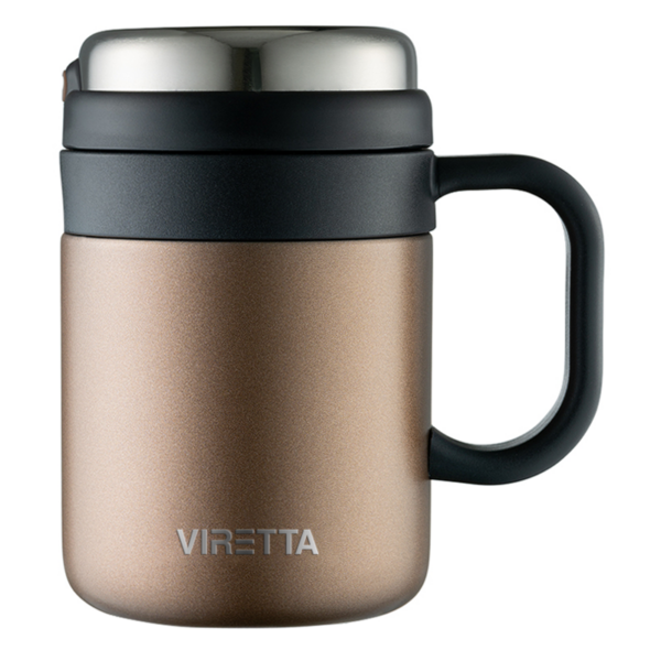 Viretta Premium Kaffe & Te Termokop til rejse - Brun - 500ml Viretta