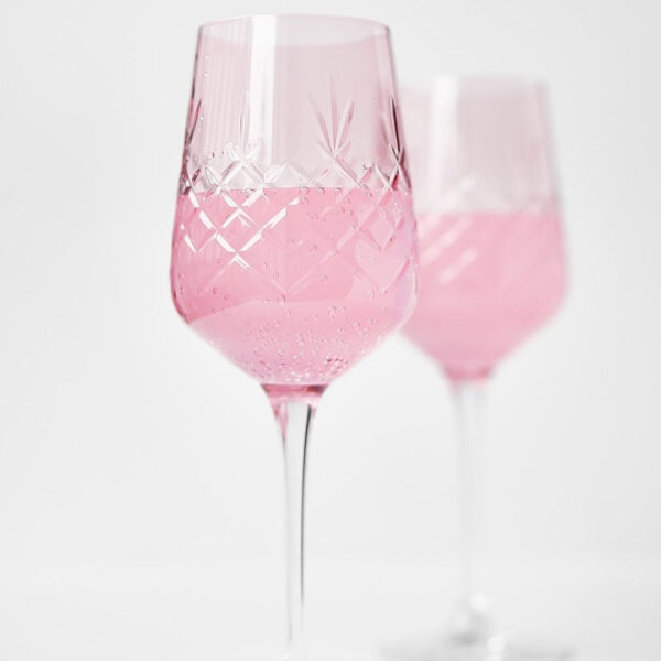 Rødvinsglas 45 cl - Frederik Bagger - Crispy Monsieur Topaz, Pink - 2 stk. - Vinglas