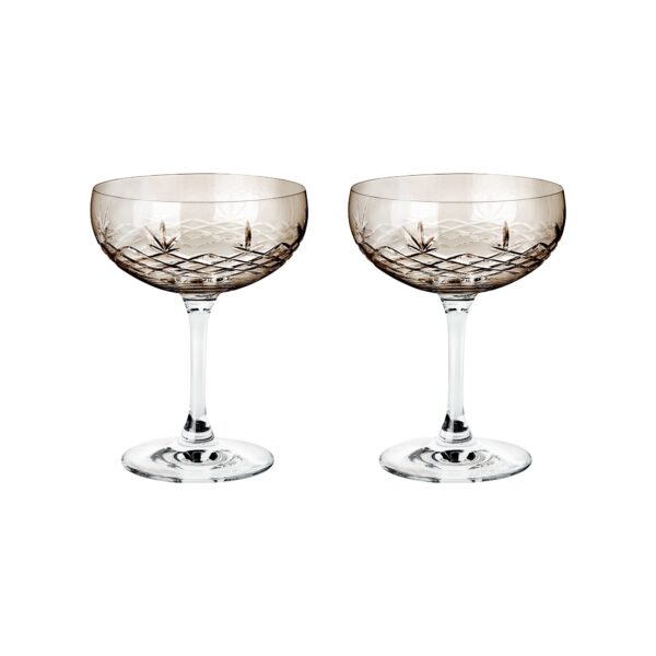 Champagneglas - Frederik Bagger - Crispy Gatsby Copal, Brun - 2 stk. - Champagneskåle