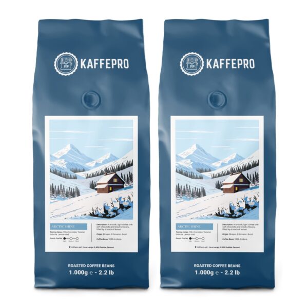 Kaffepro Arctic Shine - Kaffepakke: 2 x 1kg Kaffebønner - 2 x 1kg Kaffepro