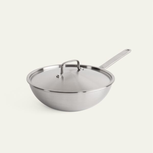 Gastrotools 26cm Wok i Rustfrit Stål - 5-ply