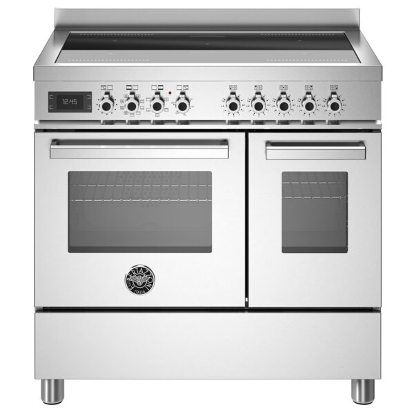 Bertazzoni PRO95I2EXT Professional induktionskomfur med dobbeltovn, 90 cm, rustfrit stål