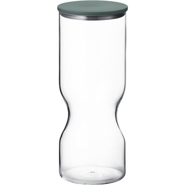 Georg Jensen Alfredo opbevaringsboks med låg 1,5 liter, glas/grøn