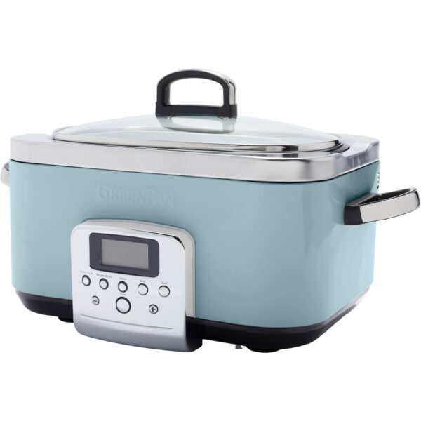 GreenPan Elite Slowcooker, blue haze