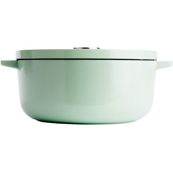 KitchenAid Støbejernsgryde 26 cm/5,2 liter, pistachio