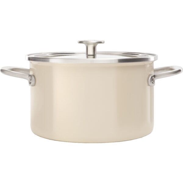 KitchenAid Cookware Collection Gryde m/låg 20 cm, mandel