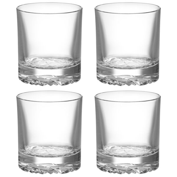 Orrefors Carat Old Fashioned glas 21 cl, 4 stk.