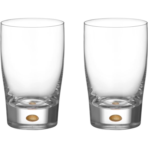 Orrefors Intermezzo tumbler glas 25 cl 2-pak, guld