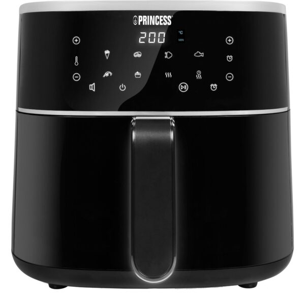 Princess Airfryer 6 liter, sort/sølv