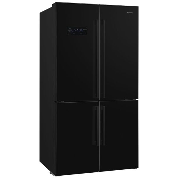 Smeg French Door køle-/fryseskab 92 cm, sort