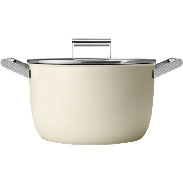 Smeg Kasserolle m/låg 26 cm, creme