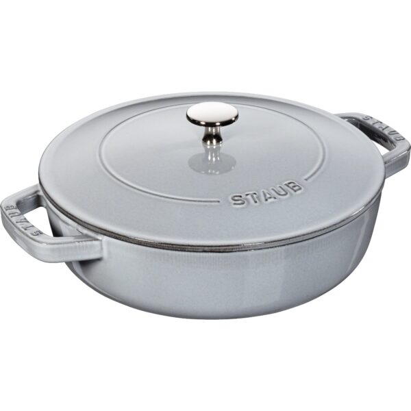 Staub Chistera Sautérgryde 24cm., grå