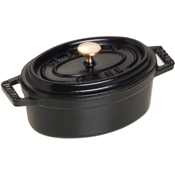 Staub La Cocotte oval cocotte 11cm. 0,25 liter, sort