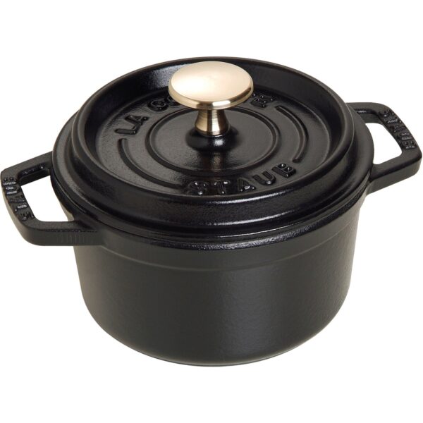 Staub La Cocotte Rund cocotte 14cm. 0,8 liter, sort