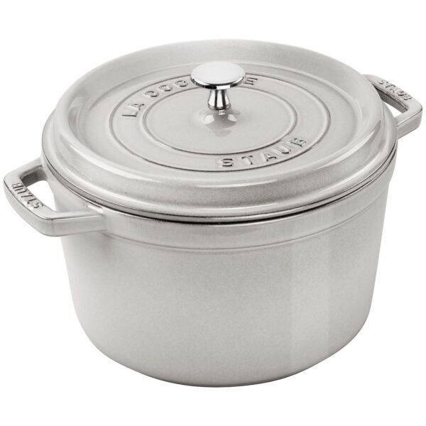 Staub La Cocotte støbejernsgryde 4,8 liter, white truffle