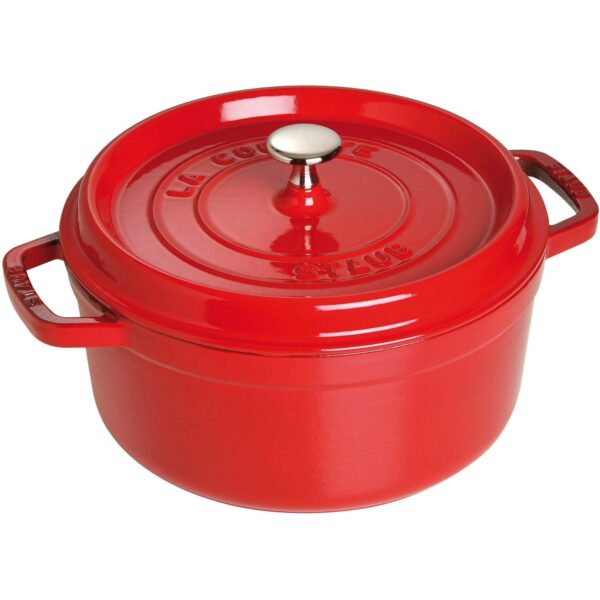 Staub Rund Gryde 24 cm 3,8 liter Rød