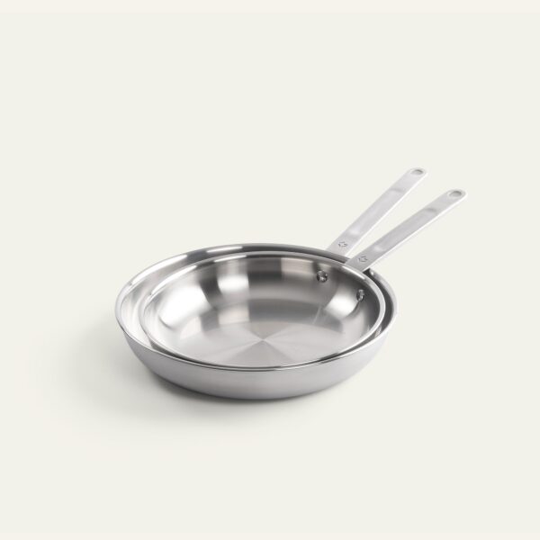 Gastrotools Stegepande Sæt i Rustfrit Stål - 5-Ply - 24 og 28 Cm