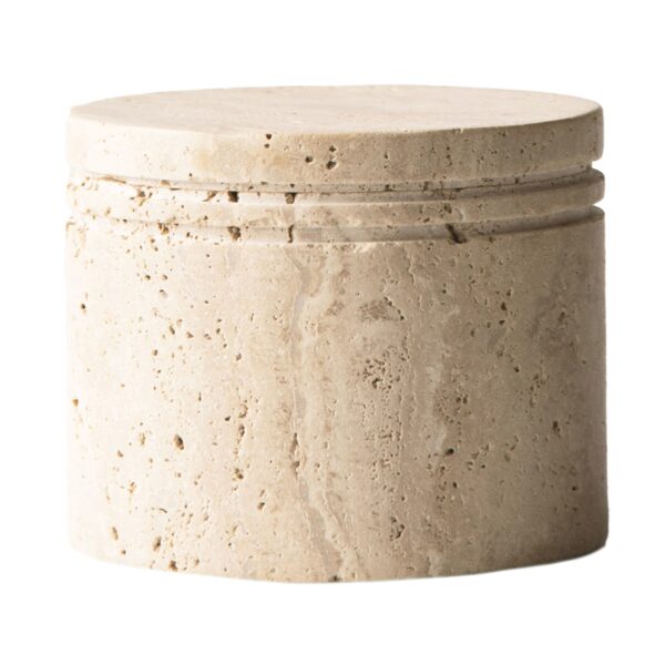 Tell Me More Travertine opbevaringskrukke 11,5 cm