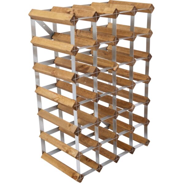 Traditional Wine Racks Vinreol Saml-Selv Lys Eg 30 flasker