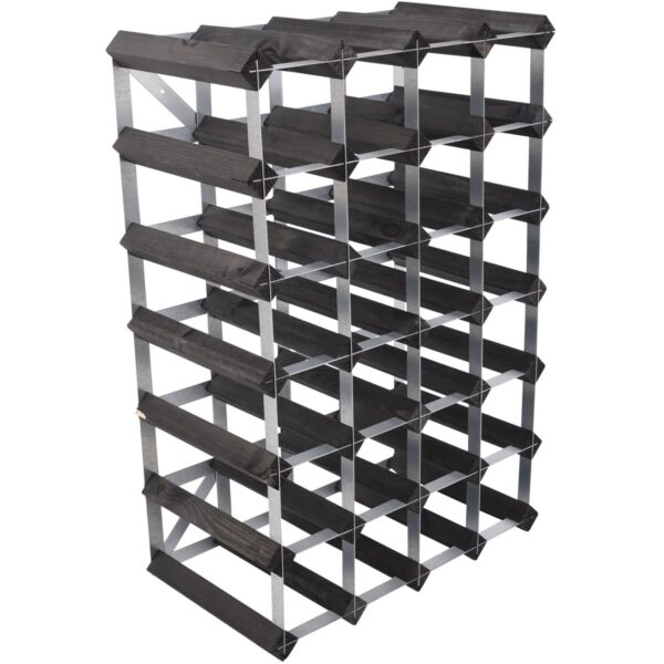 Traditional Wine Racks Vinreol Saml-Selv Sort 30 flasker