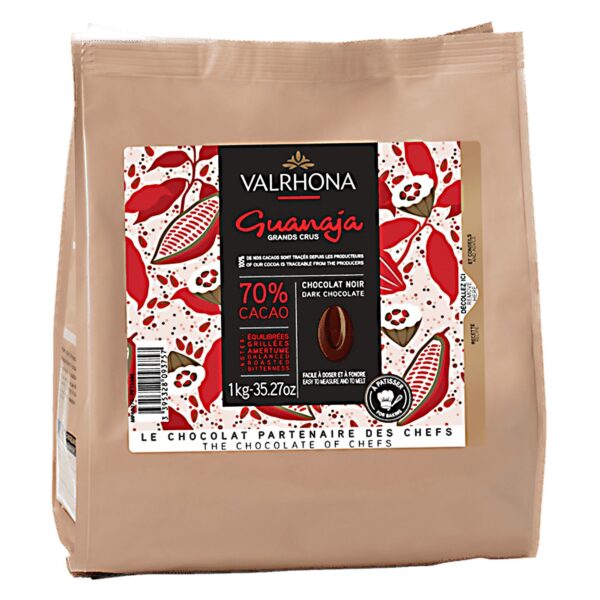 Valrhona Guanaja 70% mørk chokolade, 1 kg