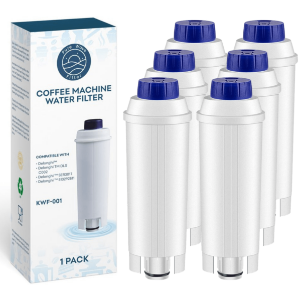 Vandfilter Kompatibelt med DeLonghi - Pure Wave KWF-001 - 6 Stk. Pure Wave Filters