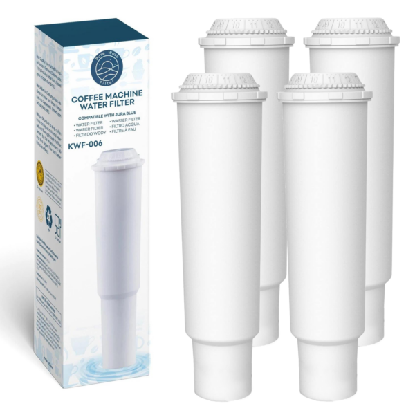 Vandfilter Kompatibelt med Jura Claris White - Pure Wave KWF-006 - 4 Stk. Pure Wave Filters