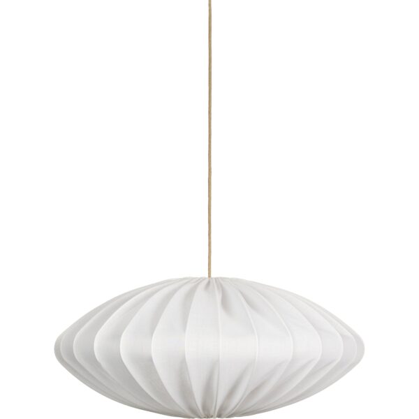 Watt & Veke Ellipse loftslampe, 80 cm, hør, hvid