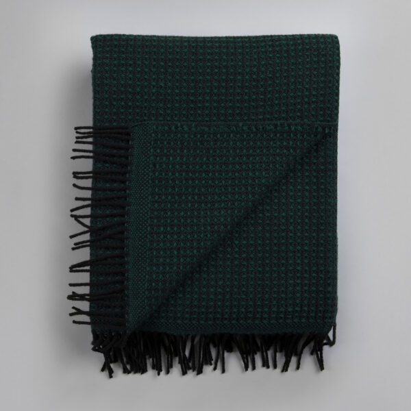 Røros Uldplaid Vega, Dark Green Røros Tweed