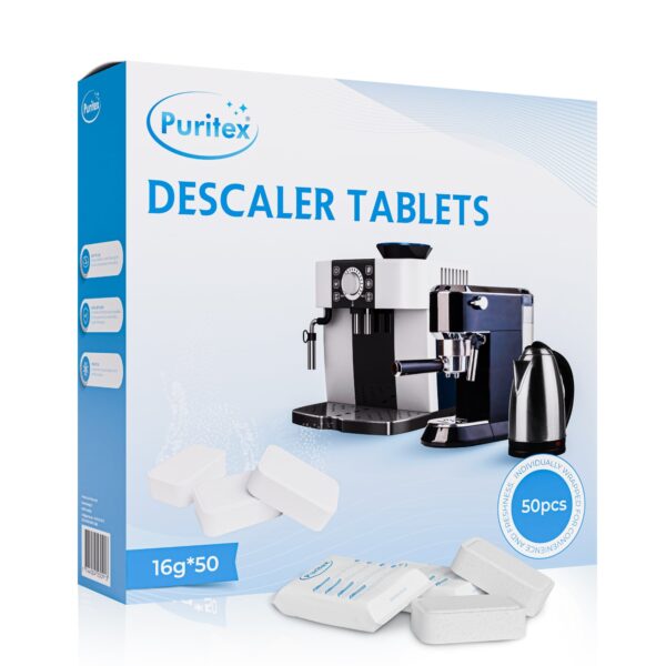 Puritex Afkalkningstabletter til Kaffe- og Espressomaskiner 50 stk. - 50 stk. Puritex