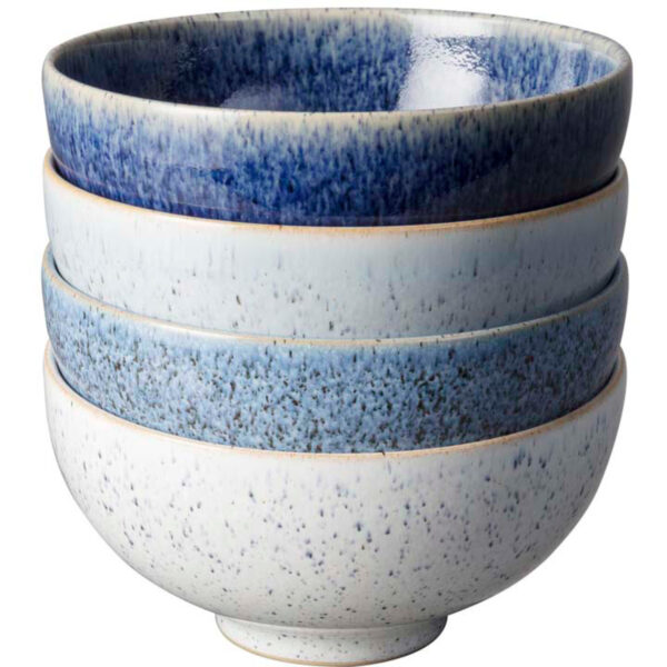 Denby Studio Blue Skål 4-pak, lille 13 cm.