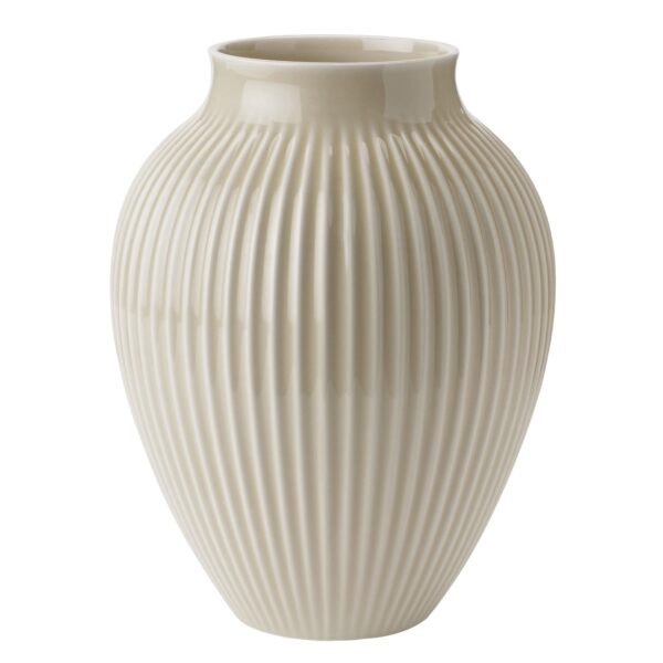 Knabstrup Ripple vase 27 cm, sand