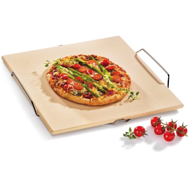 Küchenprofi Rektangulær Pizzasten med stativ 38 cm.