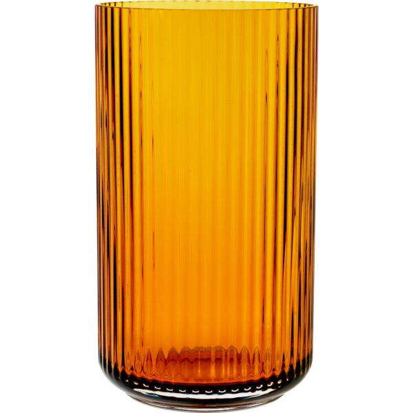 Lyngby Porcelæn Lyngbyvasen 31 cm., glas - amber