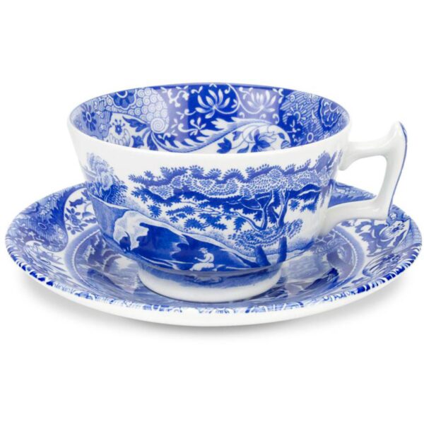 Spode Tekop m. underkop &apos;Blue Italian&apos;